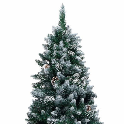 Konstgjord julgran Grön 180 cm PVC och Stål och Plast