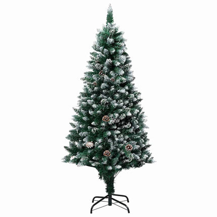Konstgjord julgran Grön 180 cm PVC och Stål och Plast