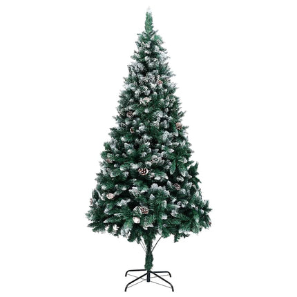 Konstgjord julgran Grön 210 cm PVC och Stål och Plast