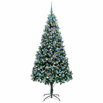 Konstgjord julgran Grön 210 cm PVC och Stål och Plast