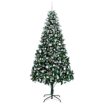 Konstgjord julgran Grön 240 cm PVC och Stål och Plast