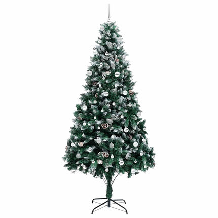 Konstgjord julgran Grön 240 cm PVC och Stål och Plast