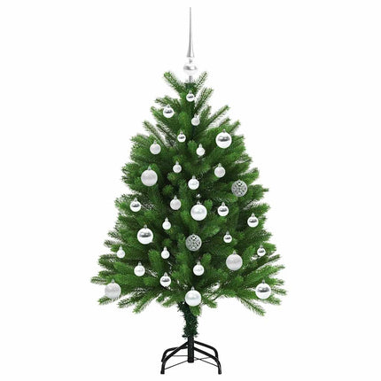 Julgran med 150 LED-lampor med stativ Grön 120 cm PE