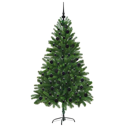 Julgran med 300 LED-lampor med stativ Grön 180 cm PE