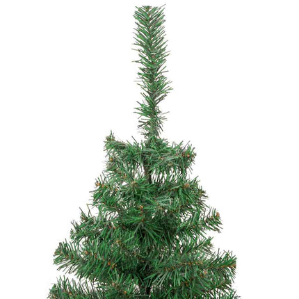 Julgran med 300 LED-lampor med stativ Grön 210 cm PVC