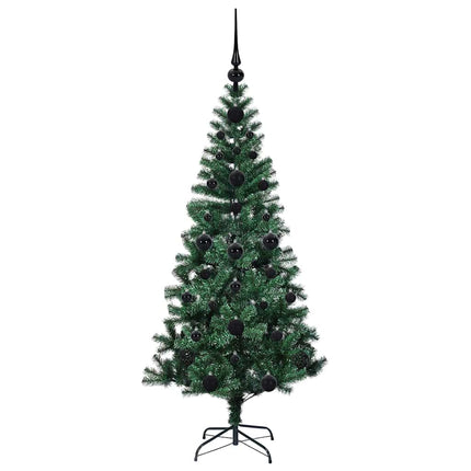 Konstgjord Förbelyst Julgran Grön 120 cm PVC och metall