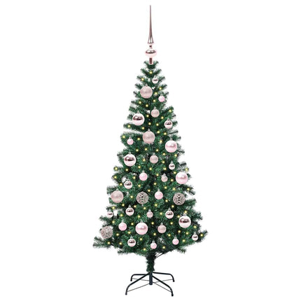 Konstgjord Förbelyst Julgran Grön 120 cm PVC och metall