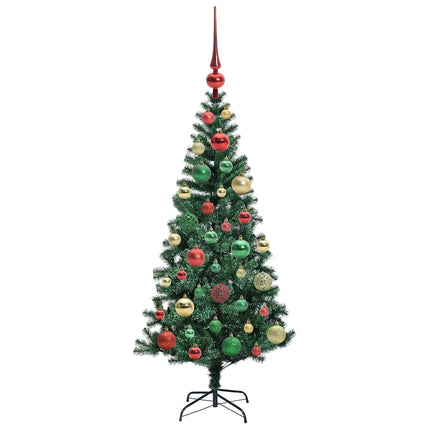 Konstgjord Förbelyst Julgran Grön 120 cm PVC och metall