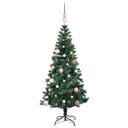 Konstgjord Förbelyst Julgran Grön 150 cm PVC och metall