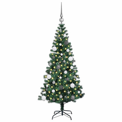 Konstgjord Förbelyst Julgran Grön 150 cm PVC och metall