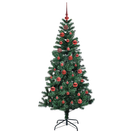 Konstgjord Förbelyst Julgran Grön 150 cm PVC och metall