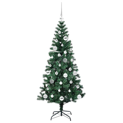 Konstgjord Förbelyst Julgran Grön 150 cm PVC och metall