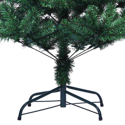 Konstgjord Förbelyst Julgran Grön 240 cm PVC och metall