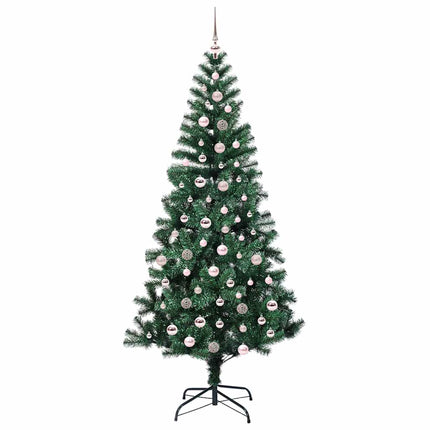 Konstgjord Förbelyst Julgran Grön 240 cm PVC och metall