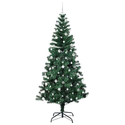 Konstgjord Förbelyst Julgran Grön 240 cm PVC och metall