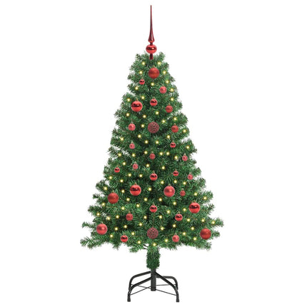 Konstgjord julgran Grön 120 cm PVC och Stål och Plast