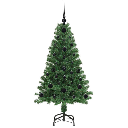 Konstgjord julgran Grön 120 cm PVC och Stål och Plast