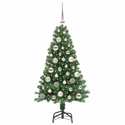 Konstgjord julgran Grön 120 cm PVC och Stål och Plast