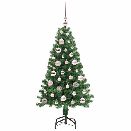 Konstgjord julgran Grön 120 cm PVC och Stål och Plast