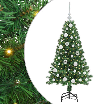 Konstgjord julgran Grön 120 cm PVC och Stål och Plast