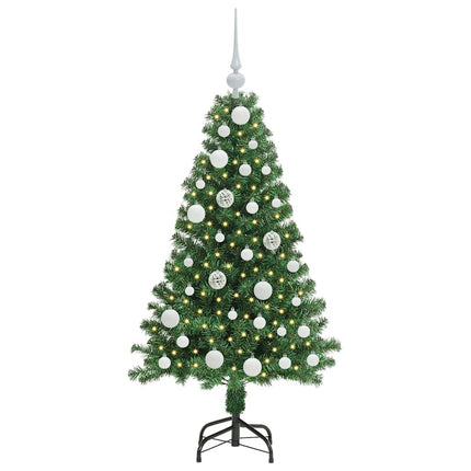 Konstgjord julgran Grön 120 cm PVC och Stål och Plast