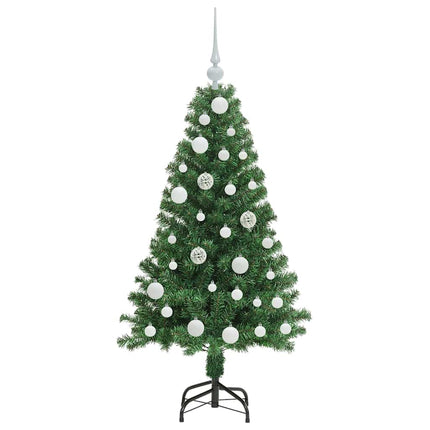 Konstgjord julgran Grön 120 cm PVC och Stål och Plast