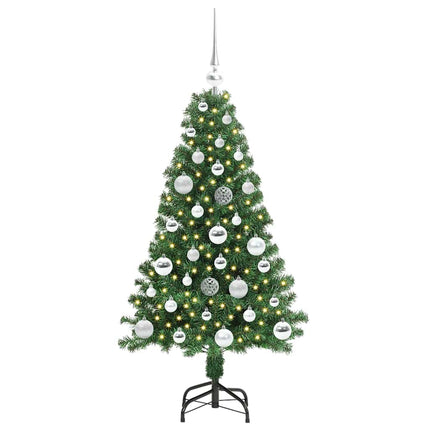 Konstgjord julgran Grön 120 cm PVC och Stål och Plast