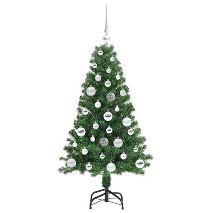 Konstgjord julgran Grön 120 cm PVC och Stål och Plast