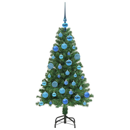 Konstgjord julgran Grön 120 cm PVC och Stål och Plast