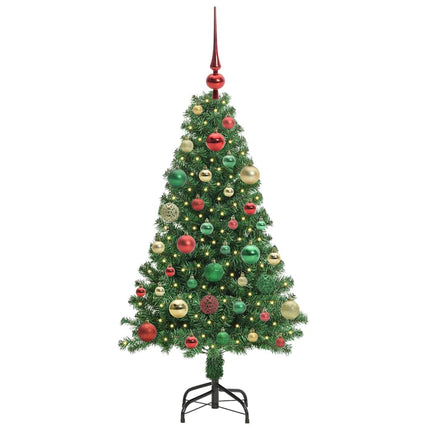 Konstgjord julgran Grön 120 cm PVC och Stål och Plast