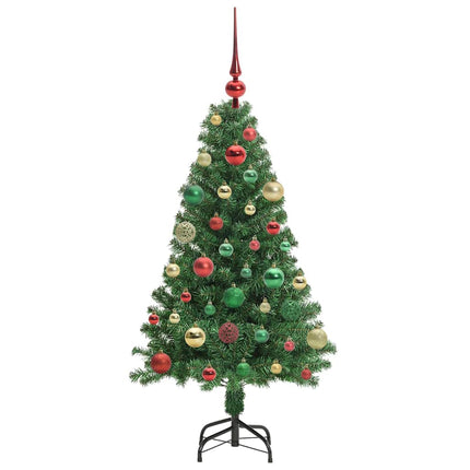 Konstgjord julgran Grön 120 cm PVC och Stål och Plast