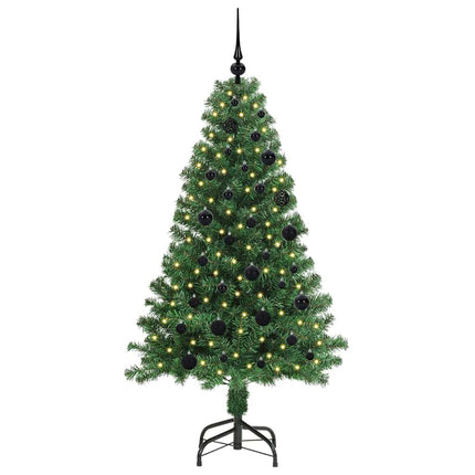 Konstgjord julgran Grön 150 cm PVC och Stål och Plast