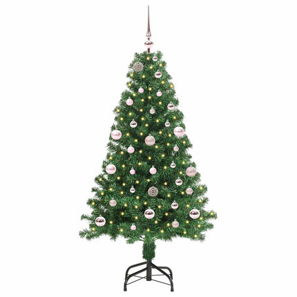 Konstgjord julgran Grön 150 cm PVC och Stål och Plast