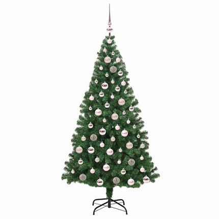 Konstgjord julgran Grön 180 cm PVC och Stål och Plast