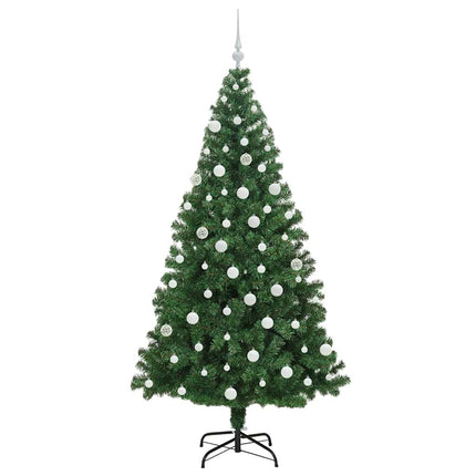 Konstgjord julgran Grön 180 cm PVC och Stål och Plast