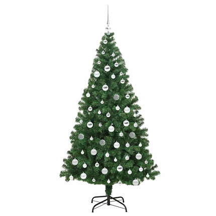 Konstgjord julgran Grön 180 cm PVC och Stål och Plast