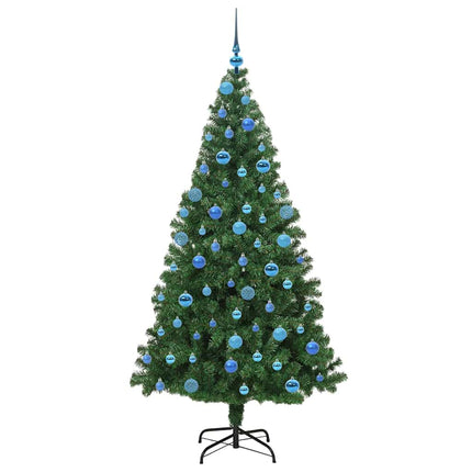 Konstgjord julgran Grön 180 cm PVC och Stål och Plast