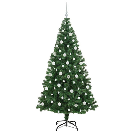 Konstgjord julgran Grön 210 cm PVC och Stål och Plast