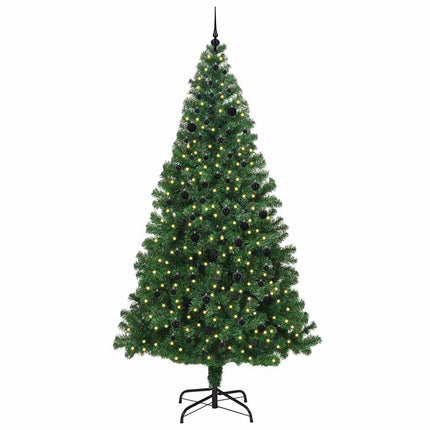 Konstgjord julgran Grön 240 cm PVC och Stål och Plast