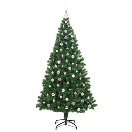 Konstgjord julgran Grön 240 cm PVC och Stål och Plast