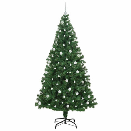 Konstgjord julgran Grön 240 cm PVC och Stål och Plast