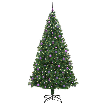 Konstgjord julgran Grön 240 cm PVC och Stål och Plast