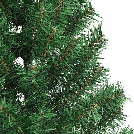 Konstgjord Förbelyst Julgran med 300 LED-lampor Grön 180 cm PVC