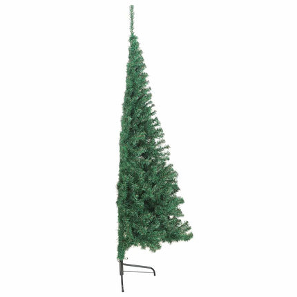 Konstgjord Förbelyst Julgran med 300 LED-lampor Grön 180 cm PVC