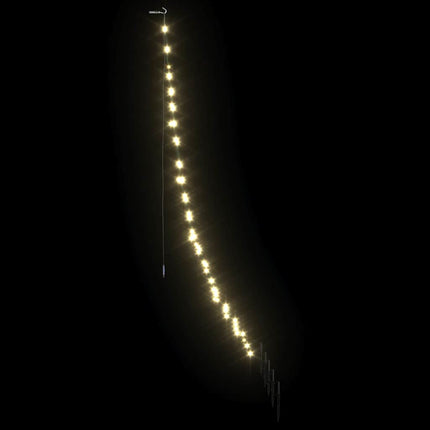 LED Julgran med markspikar med jordspikar Varmvit 182 cm Metall