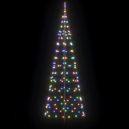 LED Julgran med markspikar Flerfärgsdesign 250 cm Järn