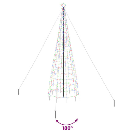 LED Julgran EKENAS 400 cm 800 LED-lampor Mångfärgad Stål