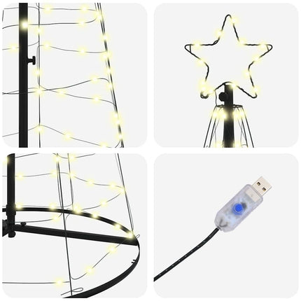 LED Julgran med 390 LED-lampor med stativ Varmvit 250 cm Järn