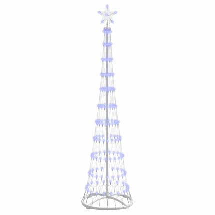LED Julgran med 230 LED-lampor Blå 51 x 51 x 190 cm Metall
