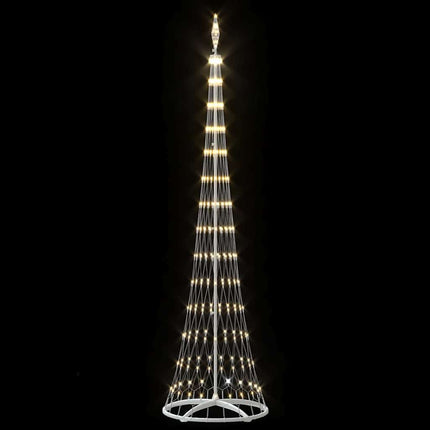LED Julgran med 290 LED-lampor med stativ Varmvit 250 cm Metall